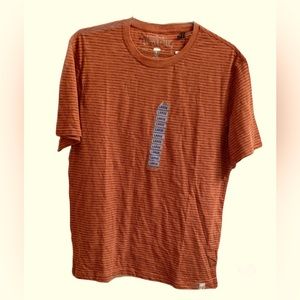 Cooper & Oak men tshirt black strips, L